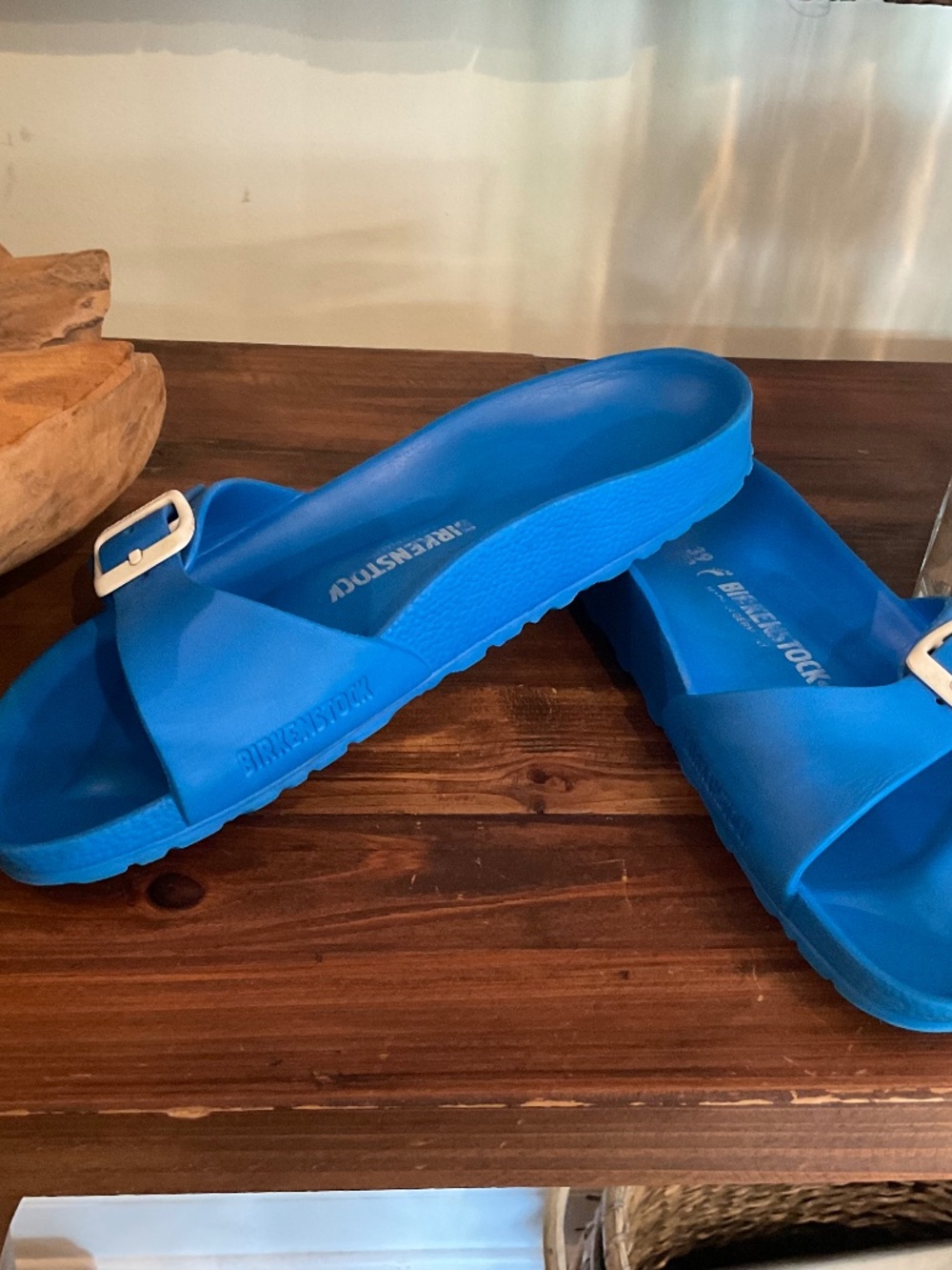 Birkenstock Madrid EVA  Scuba Blue Sandals , Size 39